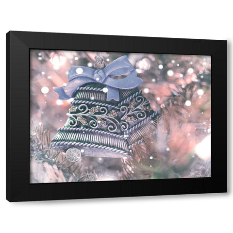 Christmas Bells V2 Black Modern Wood Framed Art Print with Double Matting by Prime, Marcus