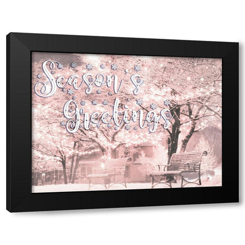 Park Greetings V2 Black Modern Wood Framed Art Print by Prime, Marcus