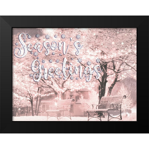 Park Greetings V2 Black Modern Wood Framed Art Print by Prime, Marcus
