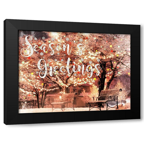 Park Greetings Black Modern Wood Framed Art Print with Double Matting by Prime, Marcus