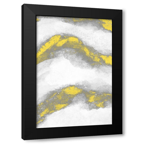 Shinning Waves 1 Black Modern Wood Framed Art Print with Double Matting by Prime, Marcus