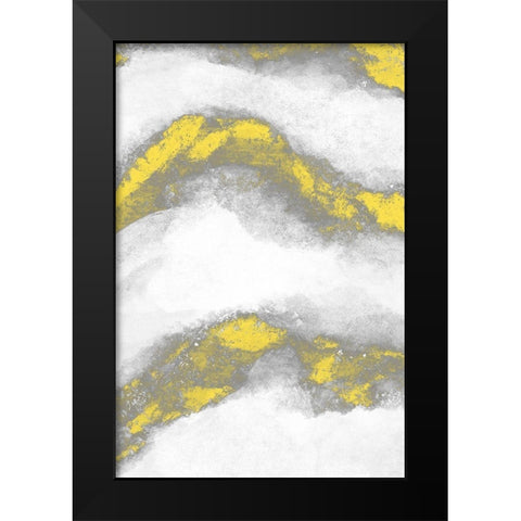 Shinning Waves 1 Black Modern Wood Framed Art Print by Prime, Marcus