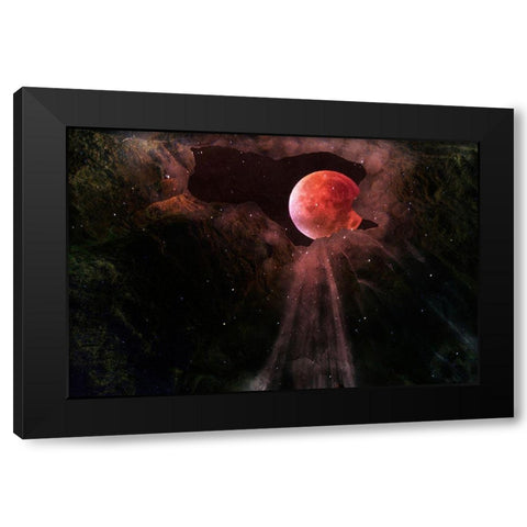 Moonlit Caves 1 Black Modern Wood Framed Art Print by Prime, Marcus
