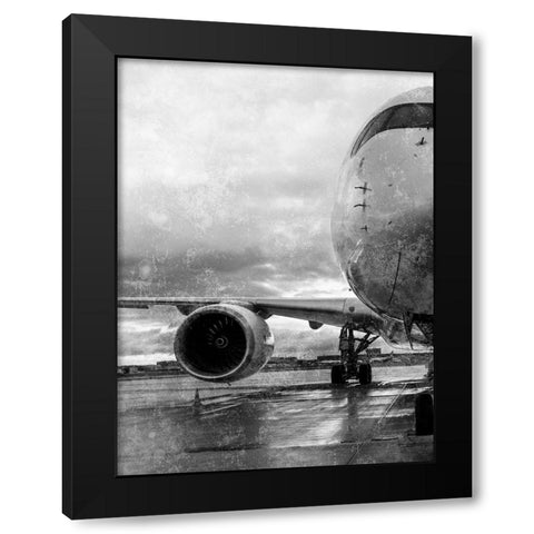 Arial Transportation Black Modern Wood Framed Art Print by Prime, Marcus