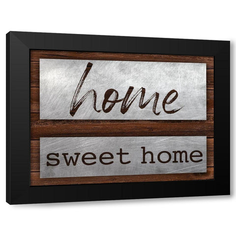 Sweet Home Black Modern Wood Framed Art Print with Double Matting by Prime, Marcus