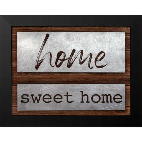 Sweet Home Black Modern Wood Framed Art Print by Prime, Marcus