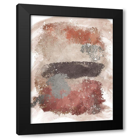 Earthy Realms Black Modern Wood Framed Art Print by Prime, Marcus