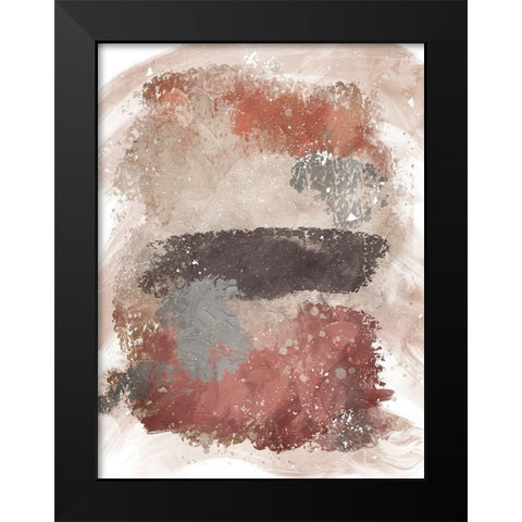 Earthy Realms Black Modern Wood Framed Art Print by Prime, Marcus