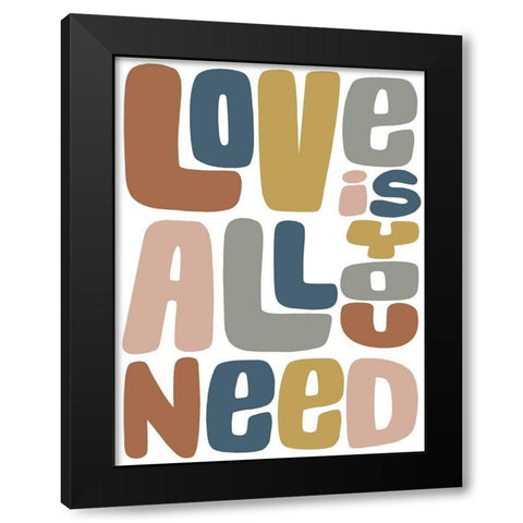 Needed Love 2 Black Modern Wood Framed Art Print by Prime, Marcus