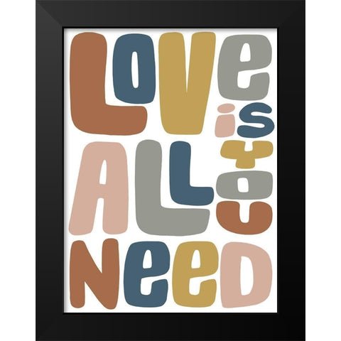 Needed Love 2 Black Modern Wood Framed Art Print by Prime, Marcus