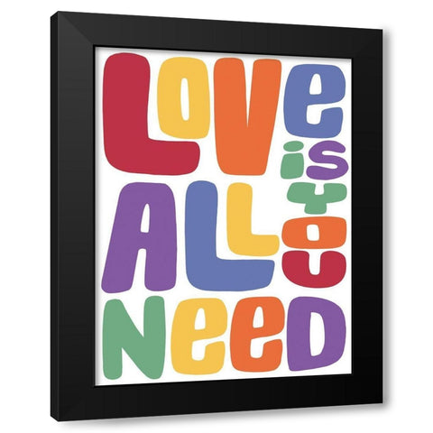 Needed Love 1 Black Modern Wood Framed Art Print by Prime, Marcus