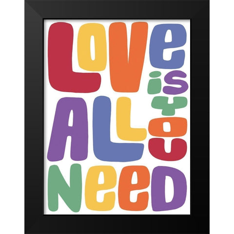 Needed Love 1 Black Modern Wood Framed Art Print by Prime, Marcus
