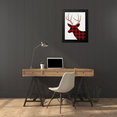 Lodge Friends 2 Black Modern Wood Framed Art Print by Prime, Marcus