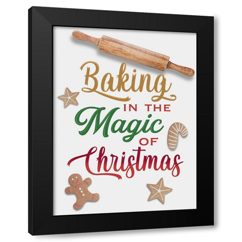 Baking The Magic Black Modern Wood Framed Art Print by Prime, Marcus