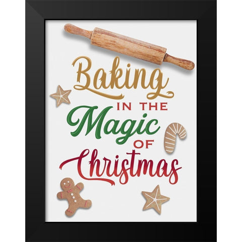 Baking The Magic Black Modern Wood Framed Art Print by Prime, Marcus