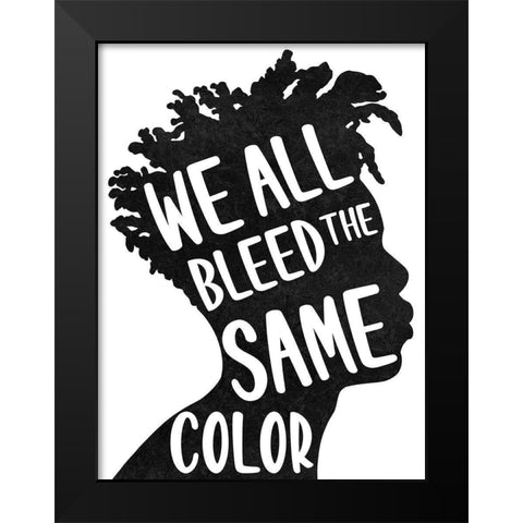 Color Equality 1 Black Modern Wood Framed Art Print by Prime, Marcus
