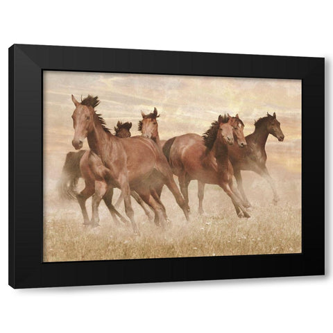 Running Free 1 Black Modern Wood Framed Art Print by Prime, Marcus