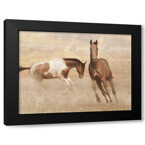 Running Free 2 Black Modern Wood Framed Art Print with Double Matting by Prime, Marcus