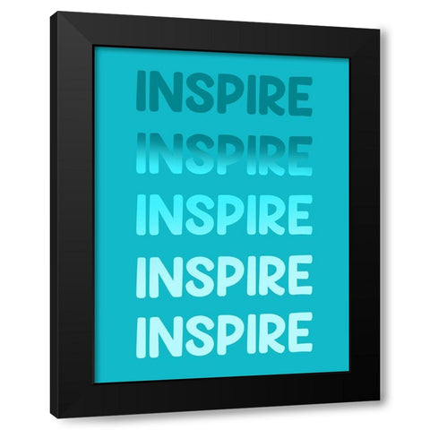 Radiant Words 4 Black Modern Wood Framed Art Print with Double Matting by Prime, Marcus
