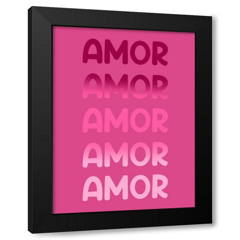Radiant Words 5 Black Modern Wood Framed Art Print by Prime, Marcus