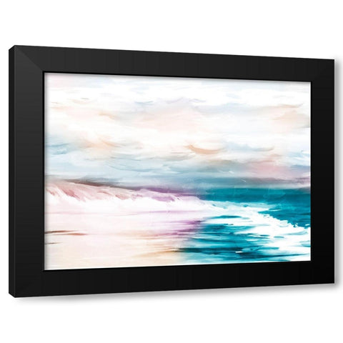CMYK Beach 2 Black Modern Wood Framed Art Print by Prime, Marcus