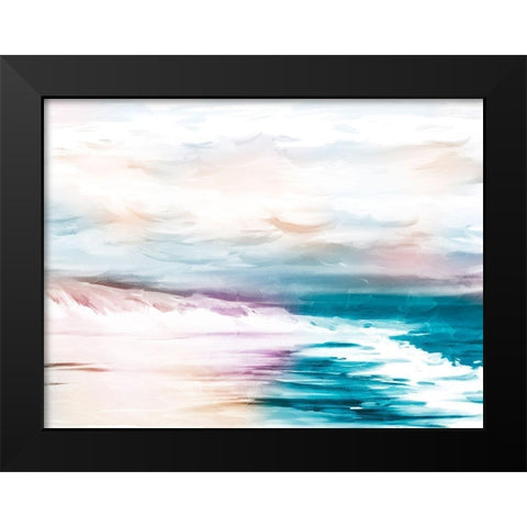CMYK Beach 2 Black Modern Wood Framed Art Print by Prime, Marcus