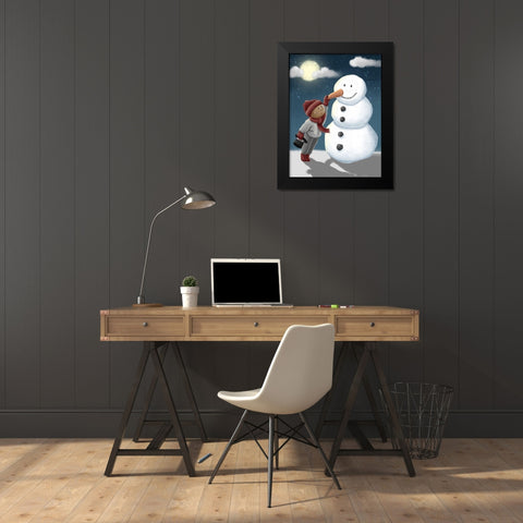 Magical Friend 1 Black Modern Wood Framed Art Print by Prime, Marcus