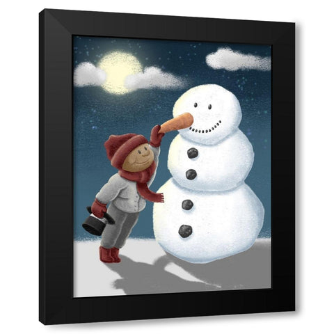 Magical Friend 1 Black Modern Wood Framed Art Print by Prime, Marcus