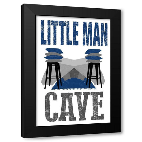 Little Man Cave Black Modern Wood Framed Art Print with Double Matting by Prime, Marcus