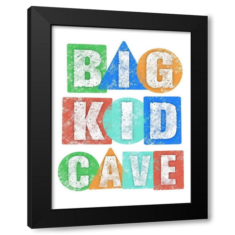 Big Kid Cave Black Modern Wood Framed Art Print by Prime, Marcus