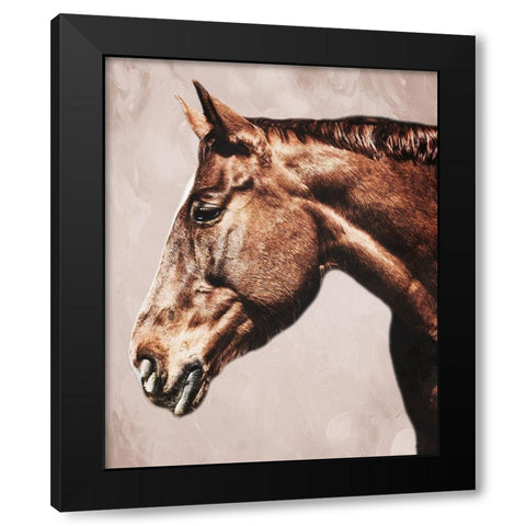 Marching Steed 2 Black Modern Wood Framed Art Print by Prime, Marcus