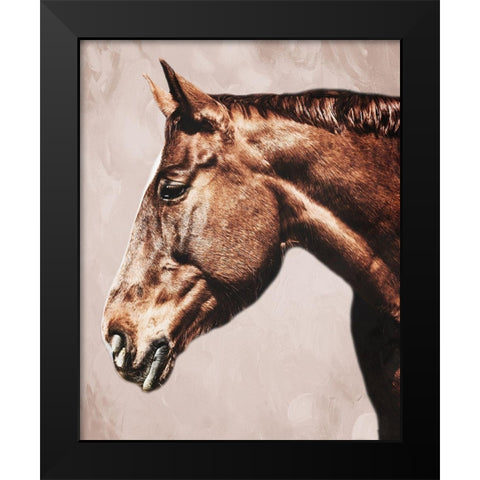 Marching Steed 2 Black Modern Wood Framed Art Print by Prime, Marcus