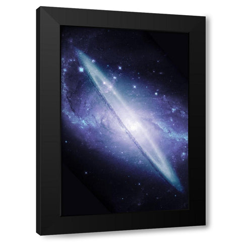 Galaxy Explosion Black Modern Wood Framed Art Print by Prime, Marcus