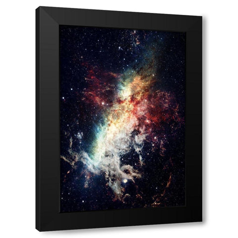 Galaxy Stream Black Modern Wood Framed Art Print by Prime, Marcus