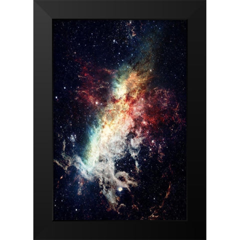 Galaxy Stream Black Modern Wood Framed Art Print by Prime, Marcus