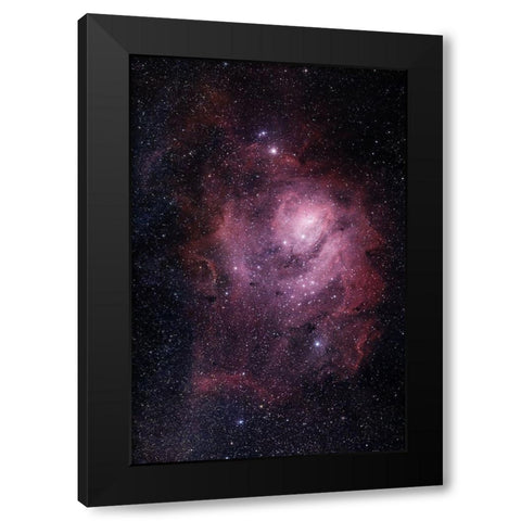 Lagoon Nebula Black Modern Wood Framed Art Print with Double Matting by Prime, Marcus