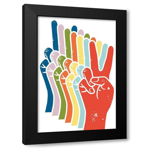 Infinite Peace 1 Black Modern Wood Framed Art Print by Prime, Marcus