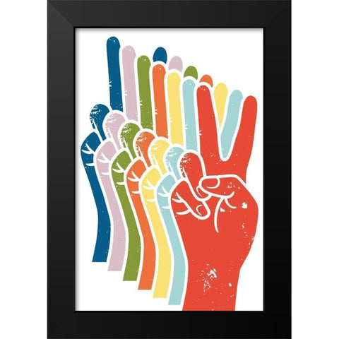 Infinite Peace 1 Black Modern Wood Framed Art Print by Prime, Marcus