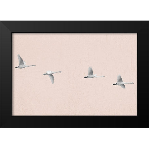 Follow The Leader Black Modern Wood Framed Art Print by Prime, Marcus