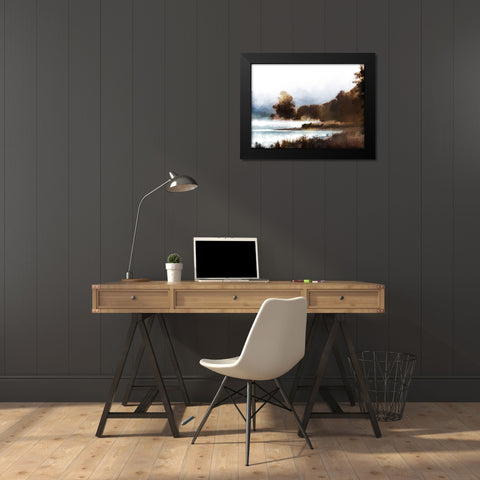 Brass Landscape 1 Black Modern Wood Framed Art Print by Prime, Marcus