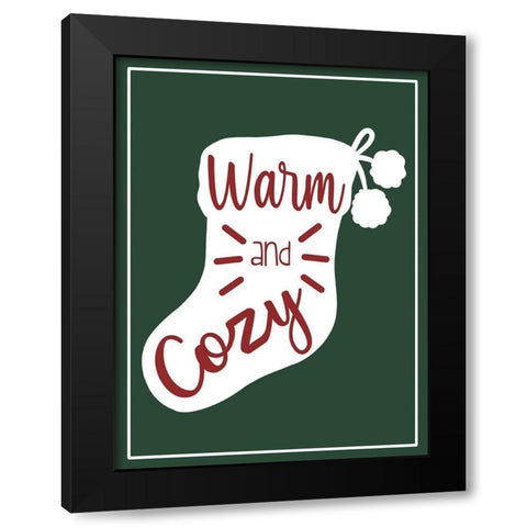 Warm And Cozy Black Modern Wood Framed Art Print with Double Matting by Prime, Marcus