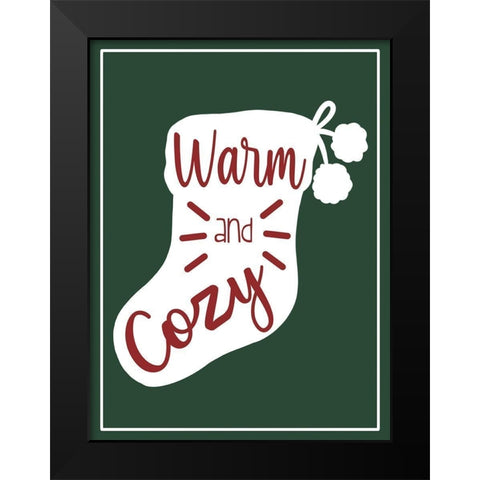 Warm And Cozy Black Modern Wood Framed Art Print by Prime, Marcus