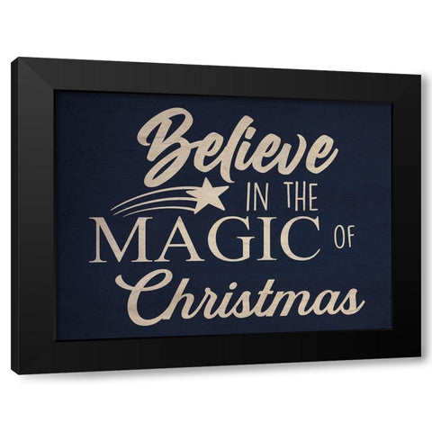 Believe In Magic Black Modern Wood Framed Art Print with Double Matting by Prime, Marcus