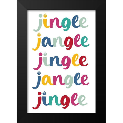 Jingle Jangle Black Modern Wood Framed Art Print by Prime, Marcus