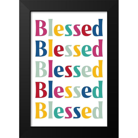 Blessed Repeat. Black Modern Wood Framed Art Print by Prime, Marcus