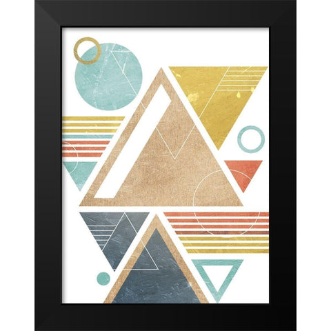 Fragmented World Black Modern Wood Framed Art Print by Prime, Marcus