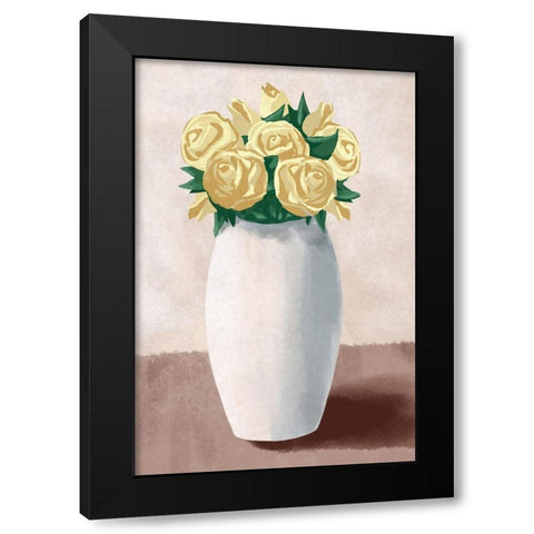 Wonderful Florals Black Modern Wood Framed Art Print with Double Matting by Prime, Marcus