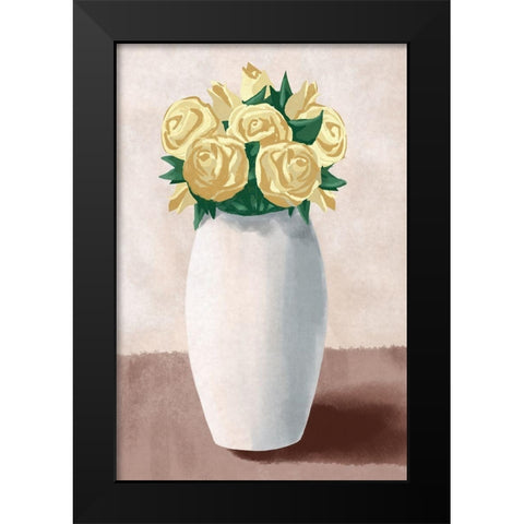 Wonderful Florals Black Modern Wood Framed Art Print by Prime, Marcus