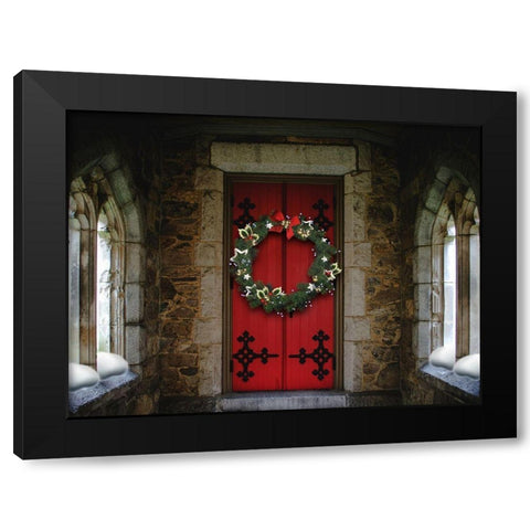 Welcoming Entry Black Modern Wood Framed Art Print by Prime, Marcus