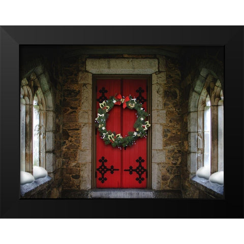 Welcoming Entry Black Modern Wood Framed Art Print by Prime, Marcus